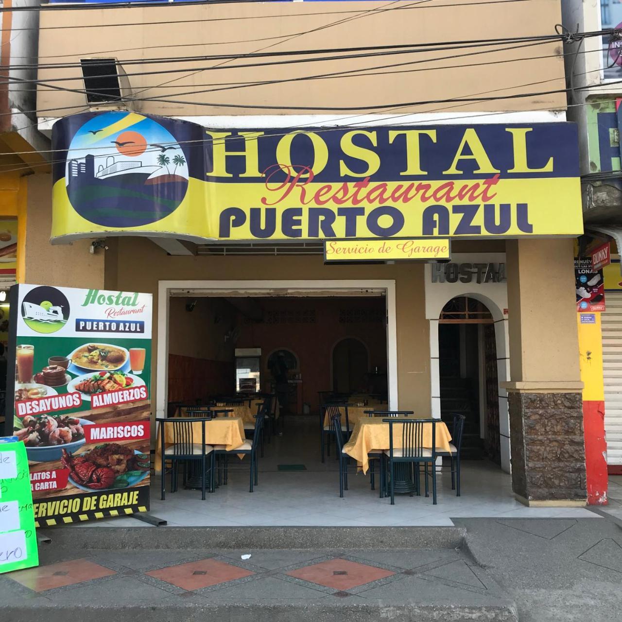 Hostal Puerto Azul Manta Buitenkant foto